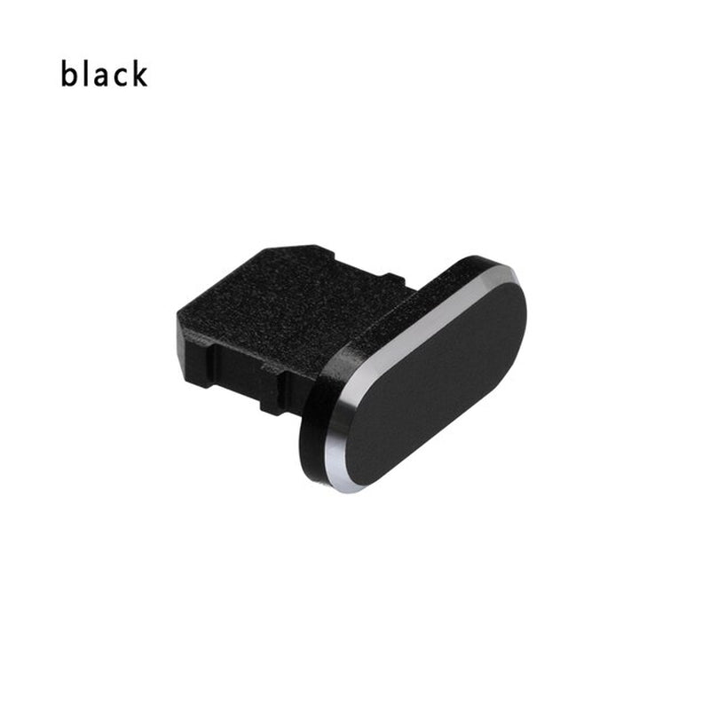 1PC Colorful Metal anti Dust Charger Dock Plug Stopper Cap Cover for Iphone X XR Max 8 7 6S plus Cell Phone Accessories