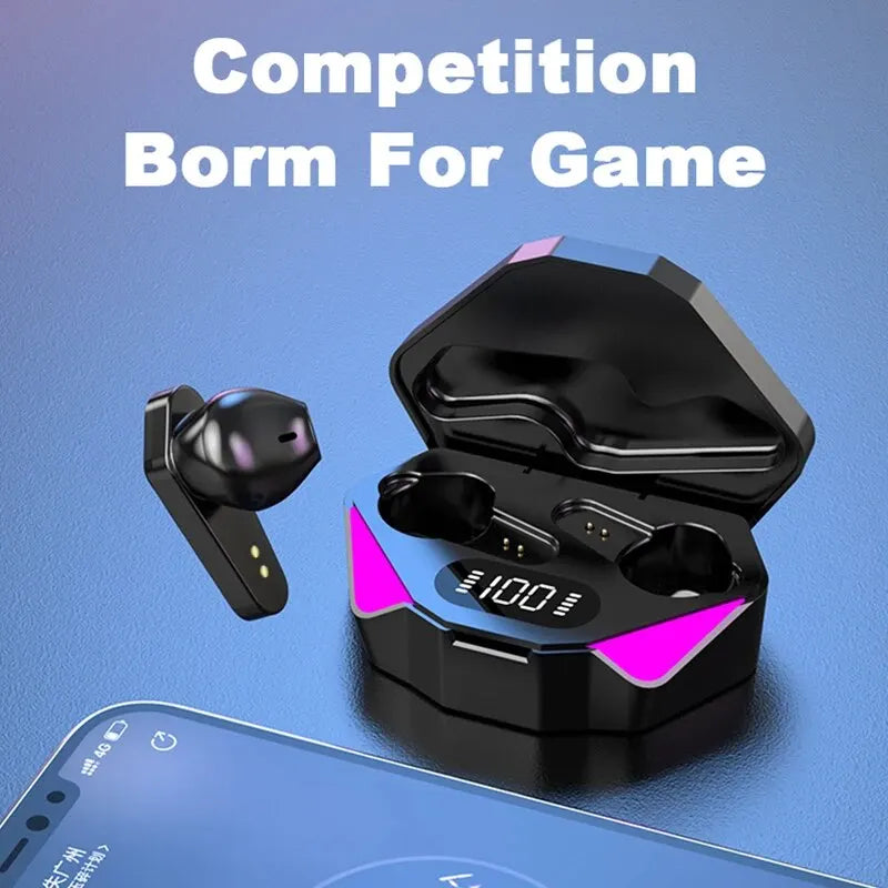 X15 TWS Wireless Bluetooth Headset LED Display Gamer Earbuds with Mic Wireless Headphones Noise Cancelling Bluetooth Earphones